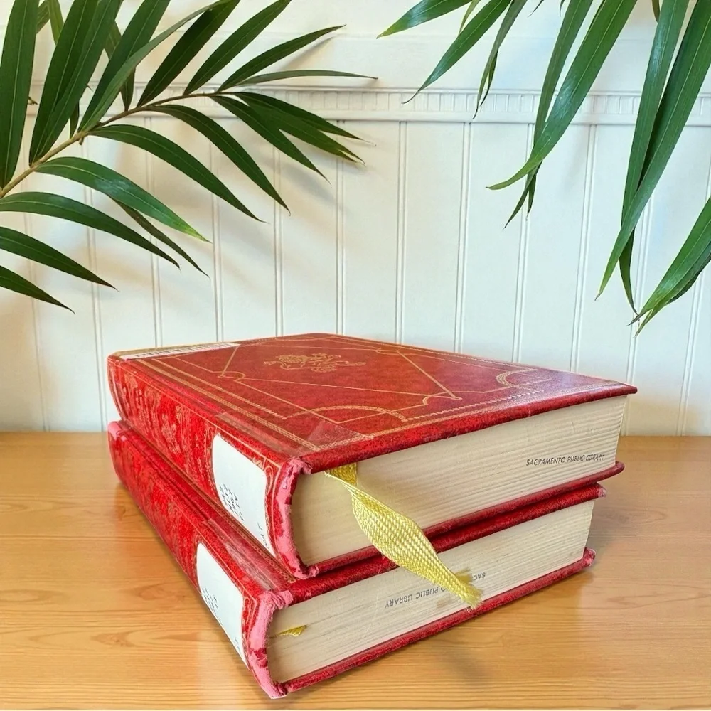 The History of England | Vol. II & IV | 1967 | Red Faux Leather Set